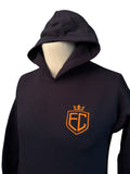 Embroidered Fleece Full Zip Hoodie with front embroidery