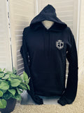 Embroidered Fleece Full Zip Hoodie with front embroidery