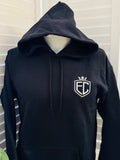 Embroidered Fleece Full Zip Hoodie with front embroidery