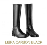 DG LIBRA Carbon Black Leather Zipper Exercise Boot 🇮🇹