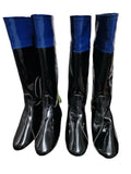 Racer Clarino Blue Top Boot