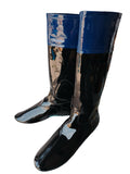 Racer Clarino Blue Top Boot